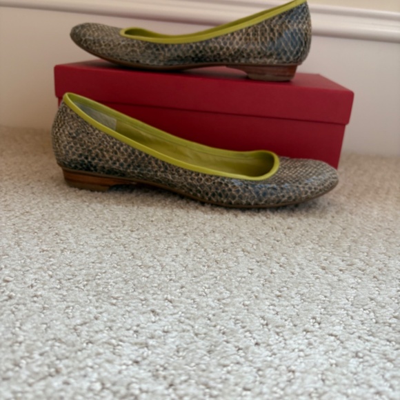 Nine West Logan snakeskin flats 7.5 - Picture 5 of 15